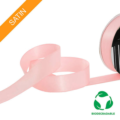 Ribbon Bio-Poly Blend Deluxe Satin Baby Pink (25mmx25m)
