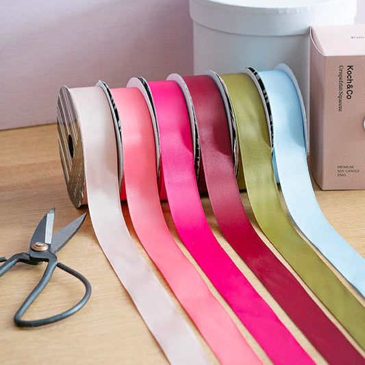 Ribbon Bio-Poly Blend Deluxe Satin Rose Gold (25mmx25m)