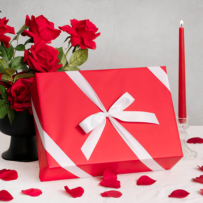 Ribbon Bio-Poly Blend Deluxe Satin White (25mmx25m)