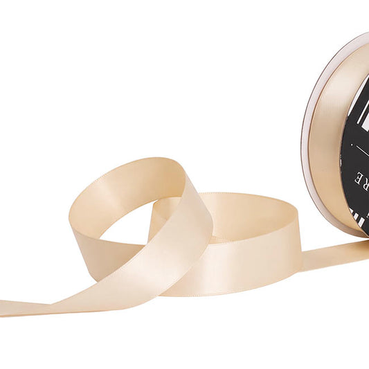 Ribbon Soft Touch Luxury Matte Satin Vanilla (25mmx30m)