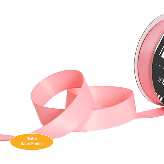 Ribbon Soft Touch Luxury Matte Satin Dusty Rose (25mmx30m)