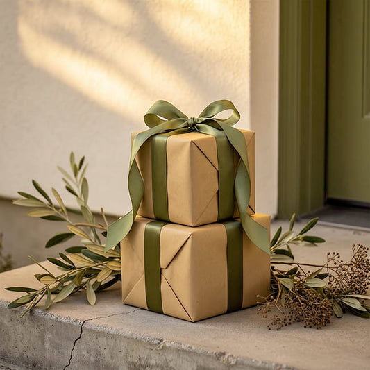 Ribbon Soft Touch Luxury Matte Satin Winter Moss (25mmx30m)
