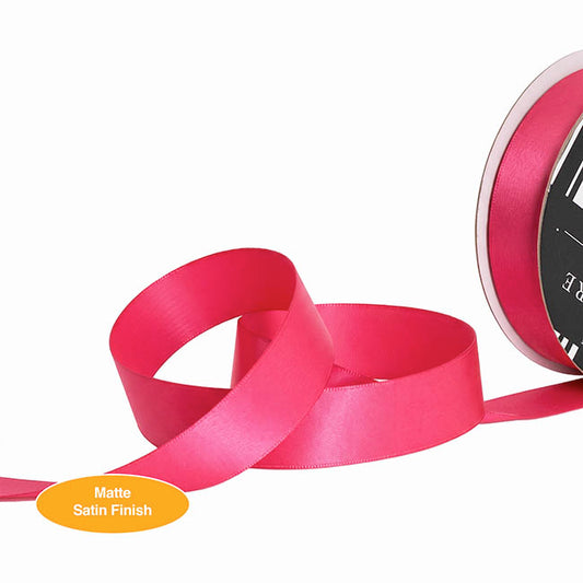 Ribbon Soft Touch Luxury Matte Satin Azalea Pink (25mmx30m)