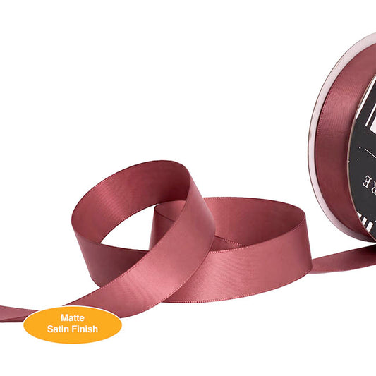 Ribbon Soft Touch Luxury Matte Satin Antique Pink (25mmx30m)