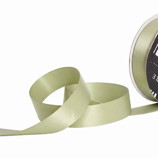 Ribbon Soft Touch Luxury Matte Satin Spring Moss (25mmx30m)