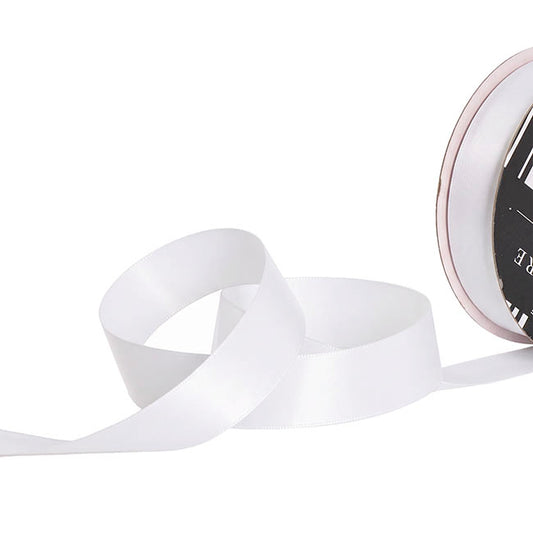 Ribbon Soft Touch Luxury Matte Satin White (25mmx30m)