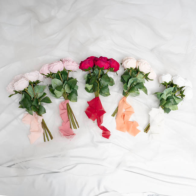 Ribbon Chiffon Frayed Edge Wood Spool Red Rust (48mmx20m)