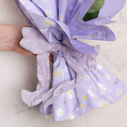 Ribbon Sheer Daisy Delight Wire Edge Lavender (60mmx10m)