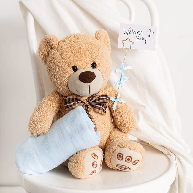 Pre-Made Ribbon Bow 10mm Satin Baby Blue Pack 24 (3.5cm)