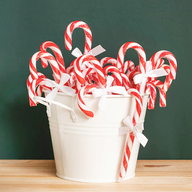 Pre-Made Ribbon Bow 10mm Satin White Pack 24 (3.5cm)