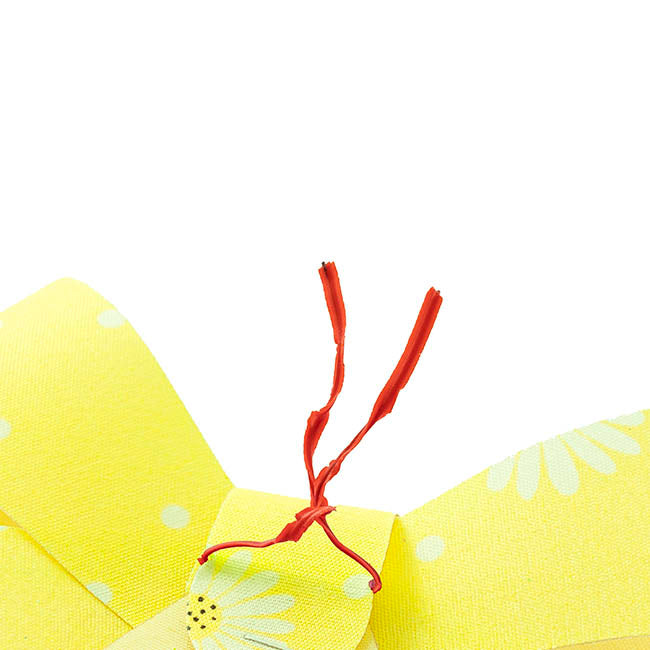 Pre-Made Bow Fabric Top Daisy Delight Lemon Pack 2 (14x19cm)