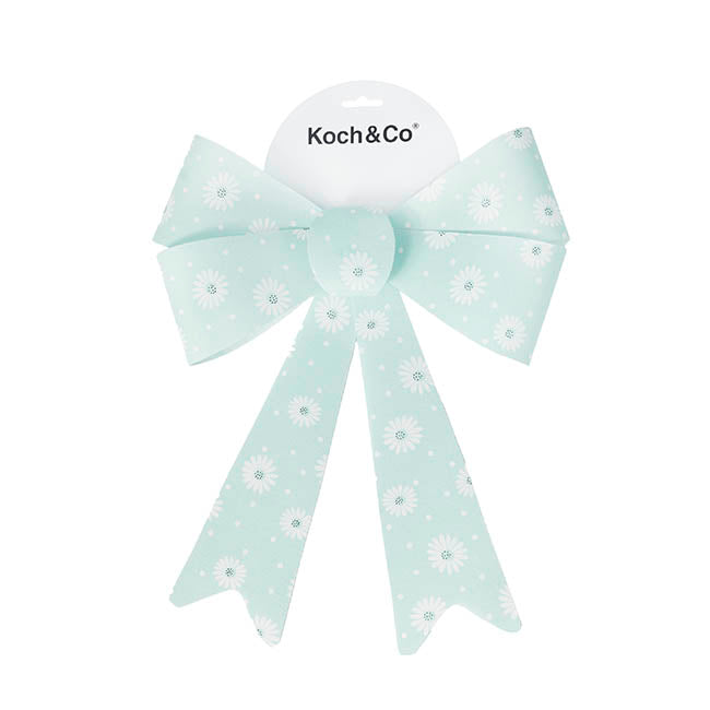 Pre-Made Bow Fabric Top Daisy Delight Blue (28x37cm)