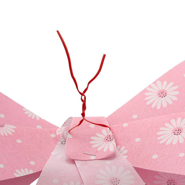 Pre-Made Bow Fabric Top Daisy Delight Pink (28*37cm)