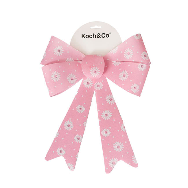 Pre-Made Bow Fabric Top Daisy Delight Pink (28*37cm)