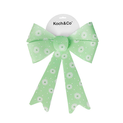 Pre-Made Bow Fabric Top Daisy Delight Green (28*37cm)