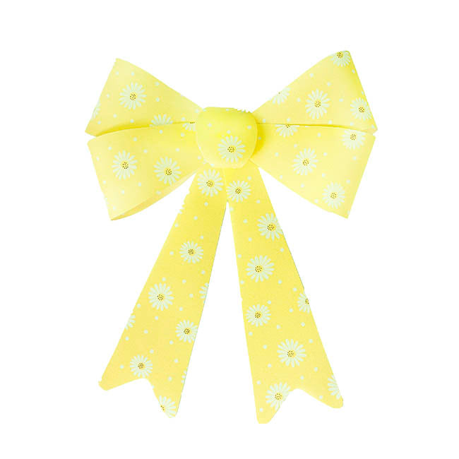 Pre-Made Bow Fabric Top Daisy Delight Lemon (28*37cm)