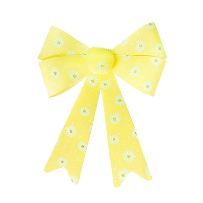 Pre-Made Bow Fabric Top Daisy Delight Lemon (28*37cm)