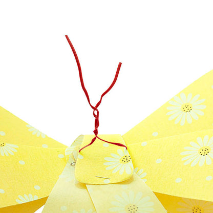 Pre-Made Bow Fabric Top Daisy Delight Lemon (28*37cm)