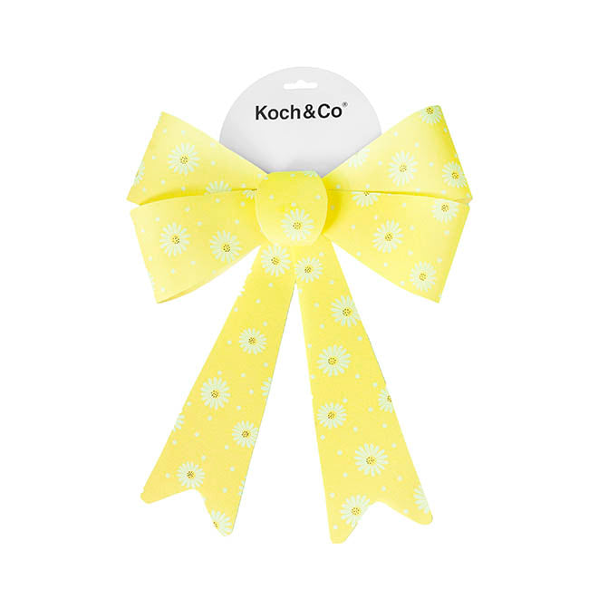Pre-Made Bow Fabric Top Daisy Delight Lemon (28*37cm)