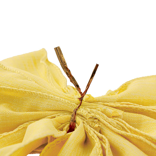 Pre-Made Bow Rustic Linen 6 Loops Lemoniscious (20x26cm)