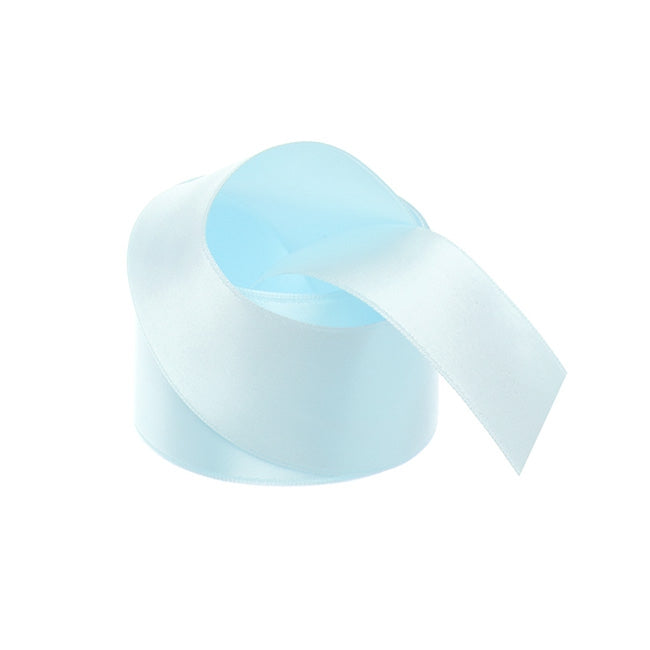 Ribbon Satin Deluxe Double Faced Baby Blue (38mmx25m)