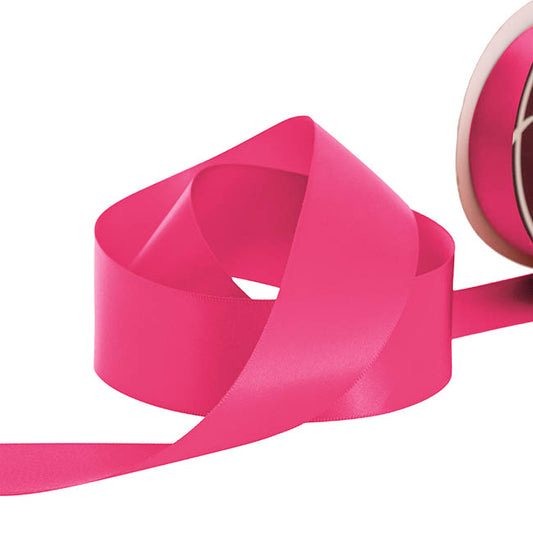 Ribbon Satin Deluxe Double Faced Hot Pink (38mmx30m)