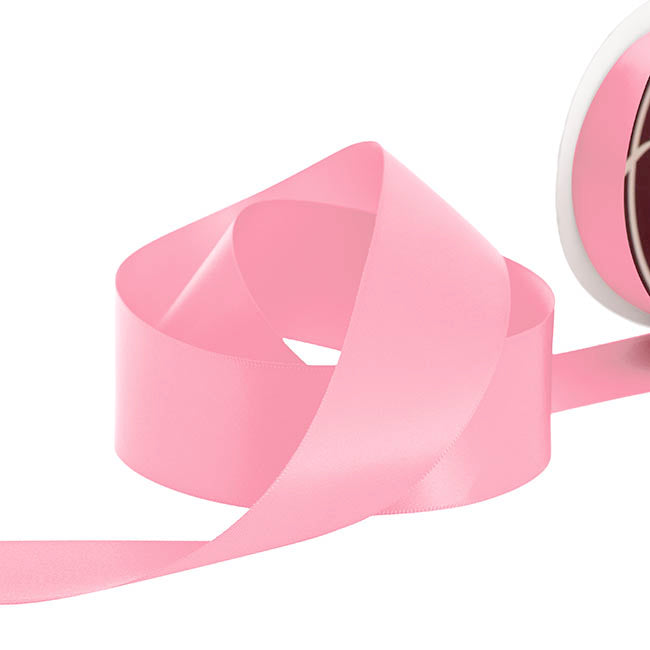 Ribbon Satin Deluxe Double Faced Mid Pink (38mmx30m)