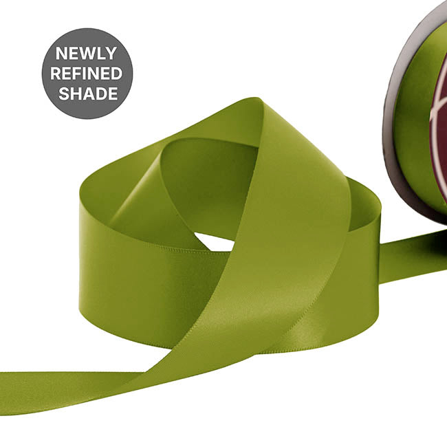 Ribbon Satin Deluxe Double Faced Olive (38mmx30m)