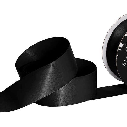 Ribbon Soft Touch Luxury Matte Satin Black (38mmx30m)