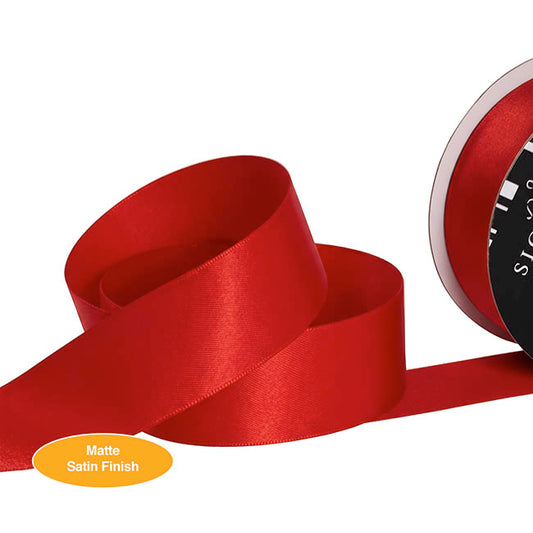 Ribbon Soft Touch Luxury Matte Satin Ruby Red (38mmx30m)