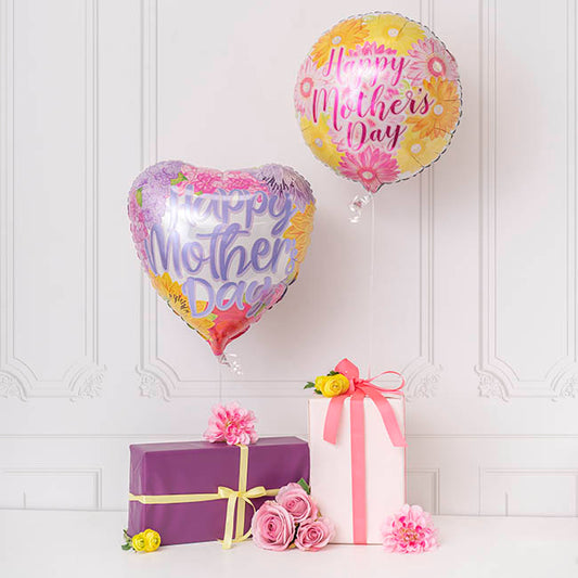 Foil Balloon 17"(42.5cm Dia) Happy Mother's Day Lavender