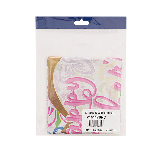 Foil Balloon 17"(42.5cm Dia) Happy Mother's Day Heart