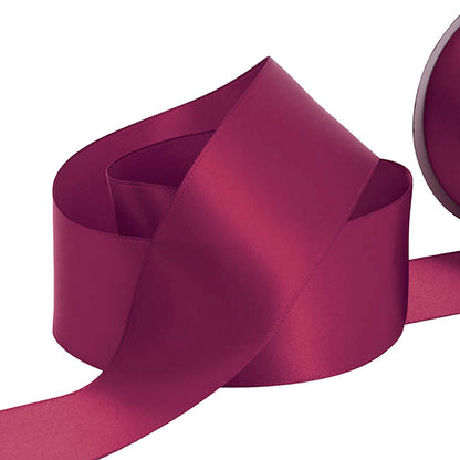 Ribbon Satin Deluxe Double Faced Burgundy (50mmx30m)