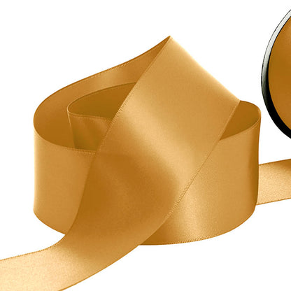 Ribbon Satin Deluxe Double Faced Gold (50mmx30m)