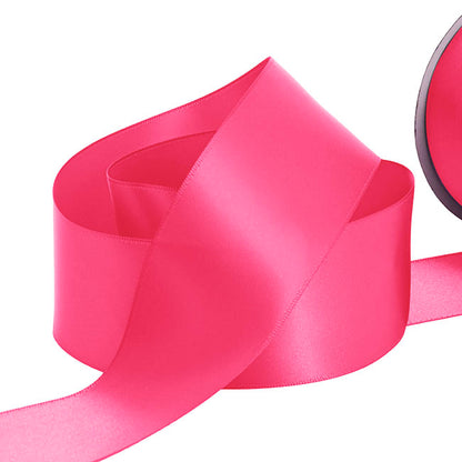 Ribbon Satin Deluxe Double Faced Hot Pink (50mmx30m)