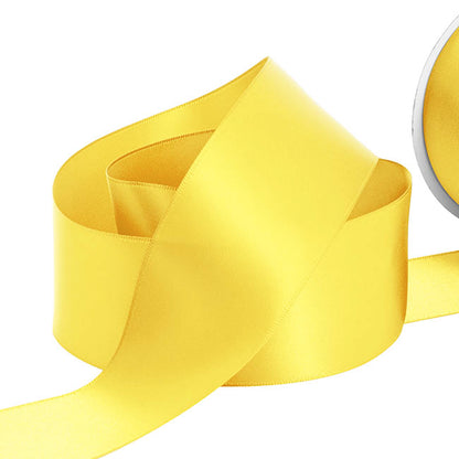 Ribbon Satin Deluxe Double Faced Lemon (50mmx30m)