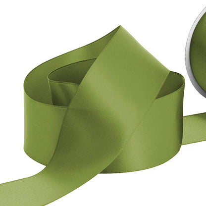 Ribbon Satin Deluxe Double Faced Olive (50mmx30m)