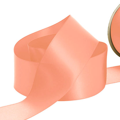 Ribbon Satin Deluxe Double Faced Peach (50mmx30m)