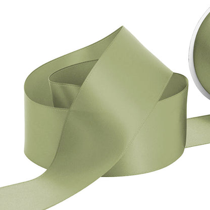 Ribbon Satin Deluxe Double Faced Sage (50mmx30m)