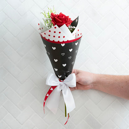 Ribbon Satin Deluxe Double Faced White (50mmx25m)