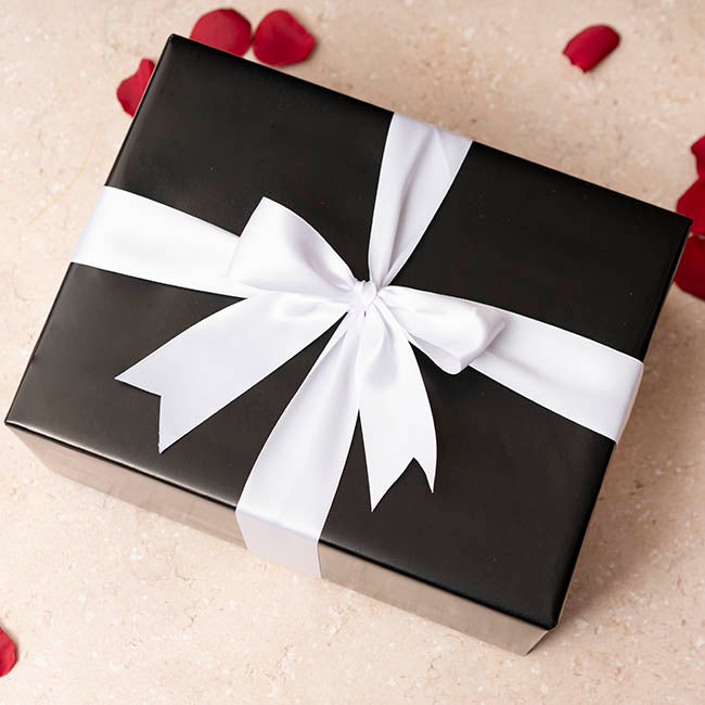 Ribbon Satin Deluxe Double Faced White (50mmx25m)