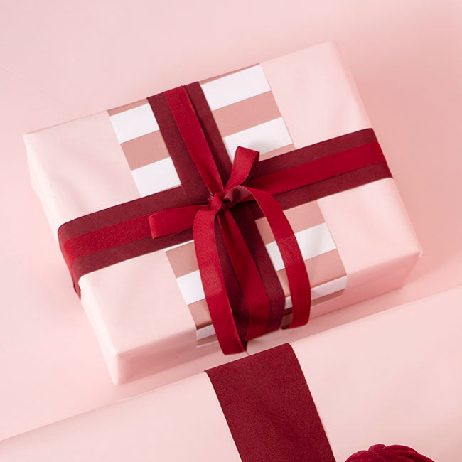 Ribbon Deluxe Velvet Cut Edge Burgundy (15mmx20m)