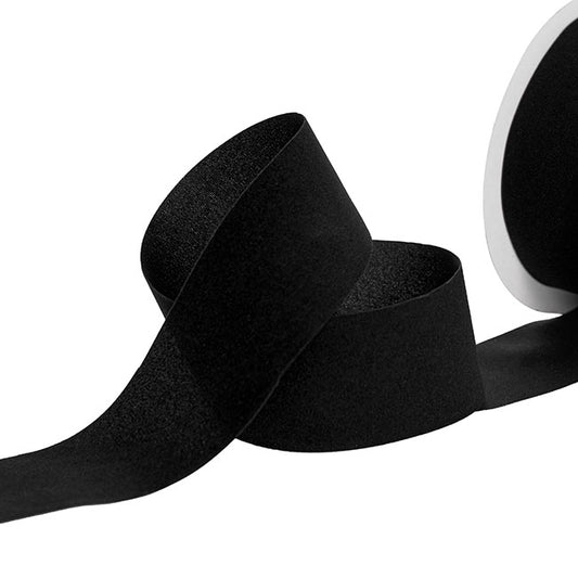 Ribbon Deluxe Velvet Cut Edge Black (38mmx20m)