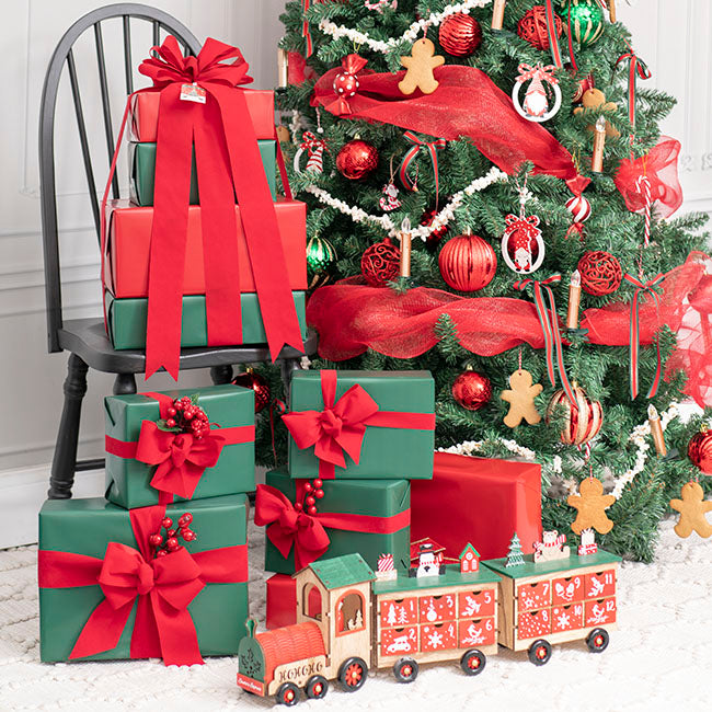 Ribbon Deluxe Velvet Cut Edge Red (38mmx20m)