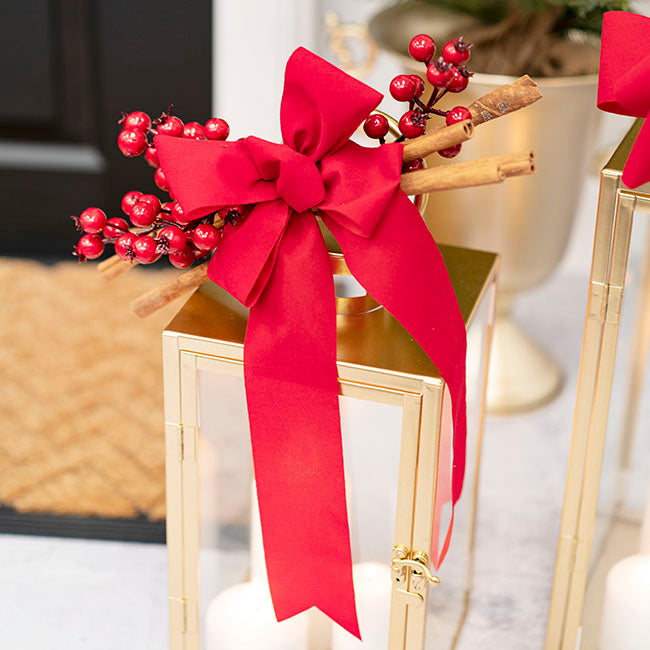 Ribbon Deluxe Velvet Cut Edge Red (50mmx20m)