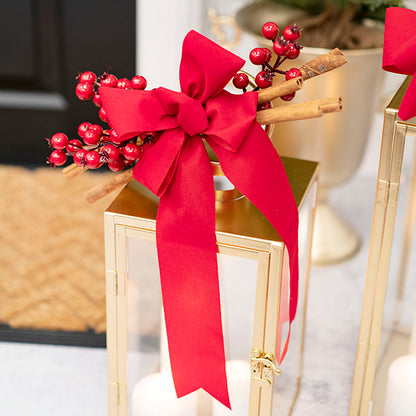 Ribbon Deluxe Velvet Cut Edge Red (50mmx20m)