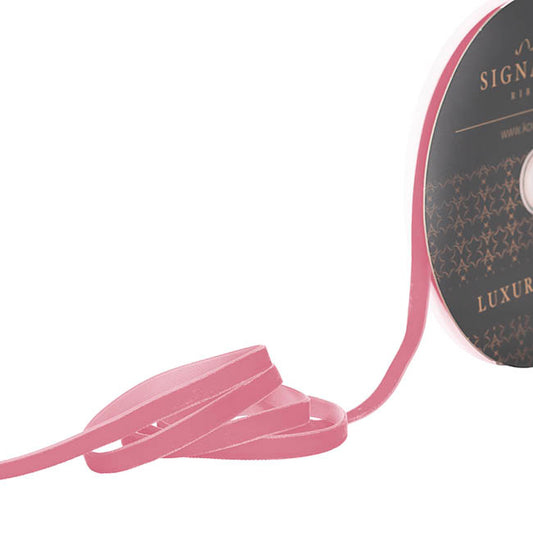 Ribbon Premium Plush Velvet Woven Edge Dusty Pink (10mmx20m)