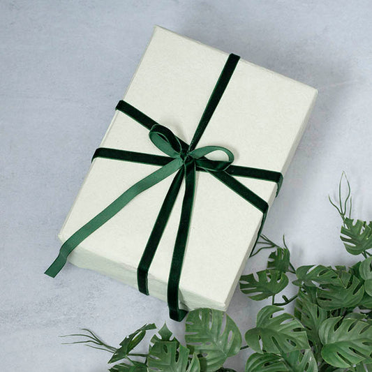 Ribbon Premium Plush Velvet Woven Forest Green (10mmx20m)