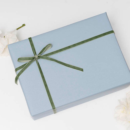 Ribbon Premium Plush Velvet Woven Edge Moss Green (10mmx20m)