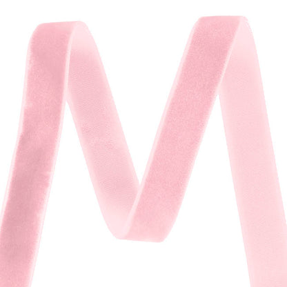 Ribbon Premium Plush Velvet Woven Edge Pink (15mmx20m)